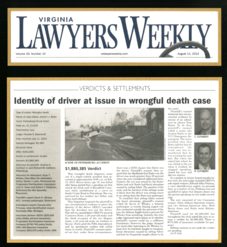 Wrongful Death Jury Verdict The Estate of Ikeyia Jones